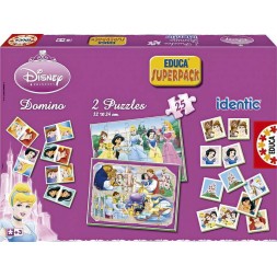 Disney hercegnők, 4 az 1-ben puzzle és társasjáték